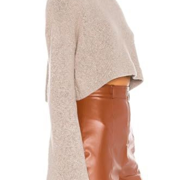 Women's Crop Sweater Turtleneck Long Sleeve Lightweight Soft Casual - Picture 2 of 5